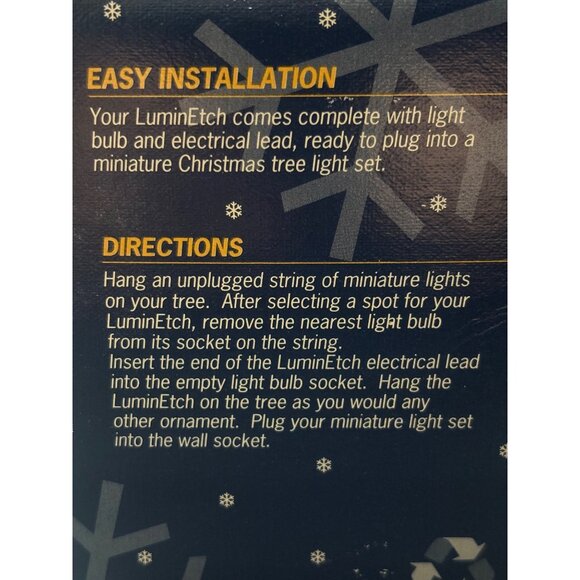 LuminEtch VTG 1993 Nativity Ornament Gold Glass 766/10000 Holiday - Picture 7 of 7